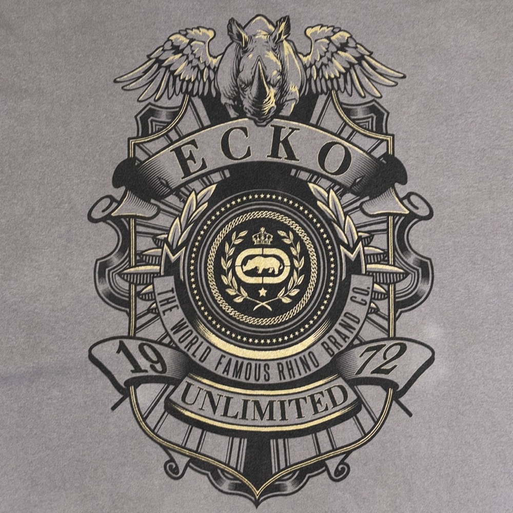 VINTAGE Y2K ECKO UNLTD GRAY CREWNECK GRAPHIC TEE